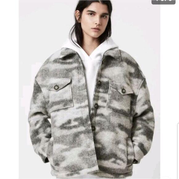 All Saints Wool Coat - Picture 1 of 16